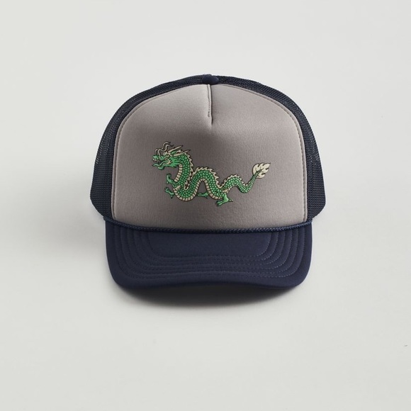 Urban Outfitters Dragon Puff Printed Trucker Hat NWT - Picture 2 of 8